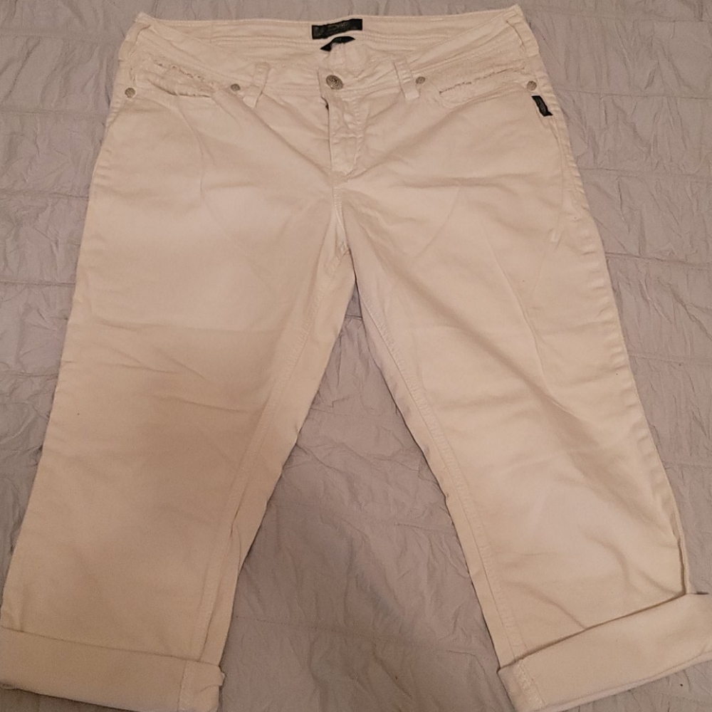 Silver brand white capri